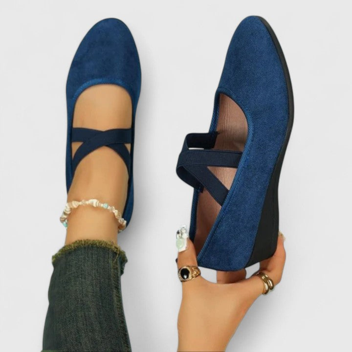 Women's Ballet Style Strappy Shoes | Wedge