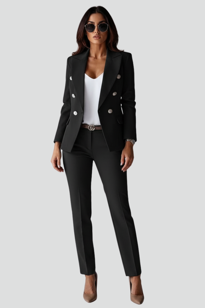 Women’s Elegant Tailored Blazer and Trouser Set | Formal