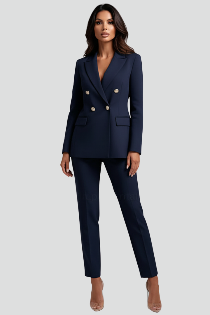Women’s Elegant Tailored Blazer and Trouser Set | Formal