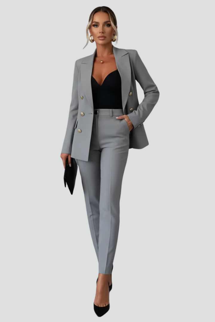 Women’s Elegant Tailored Blazer and Trouser Set | Formal
