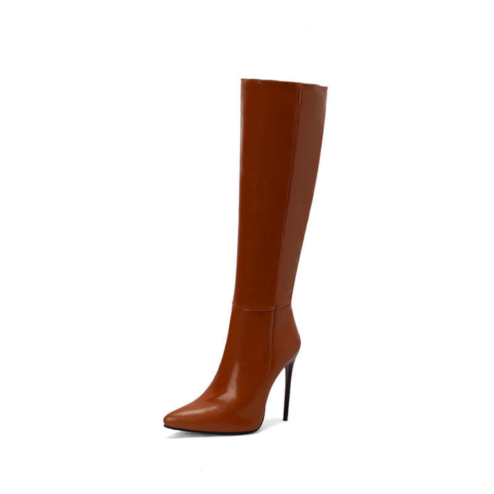 Women's Pointed Toe Stiletto Knee High Boots | Heel