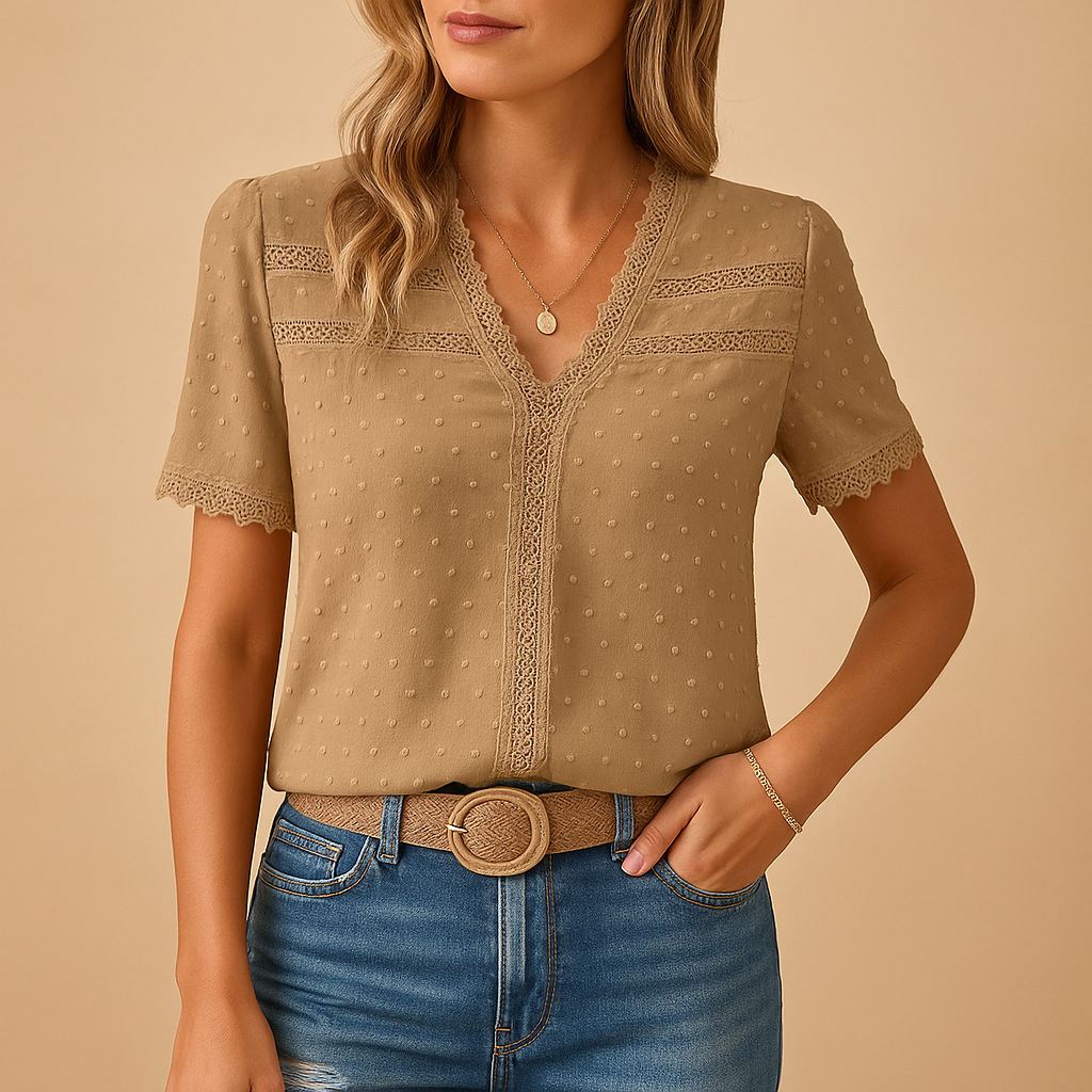 Women’s V-Neck Blouse | Summer
