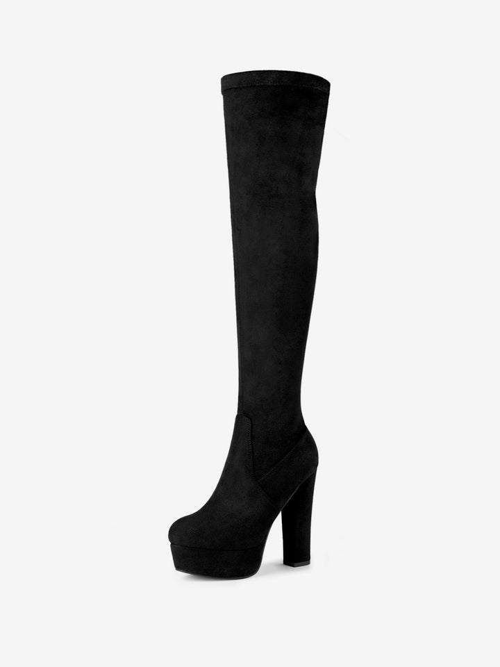 Women's Platform Over The Knee Boots | Heel