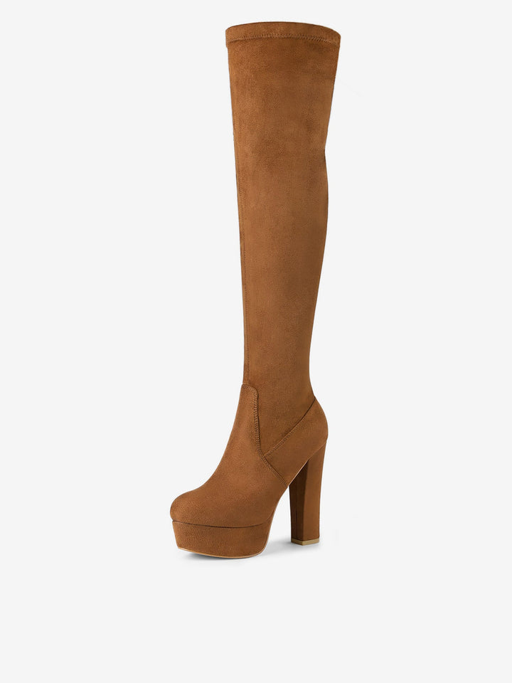 Women's Platform Over The Knee Boots | Heel