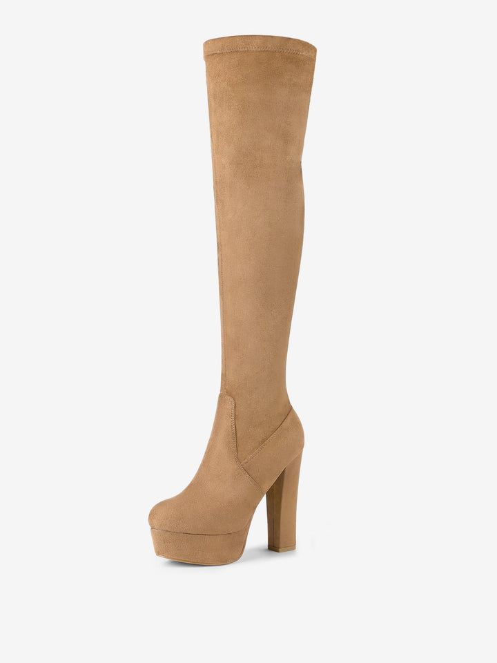 Women's Platform Over The Knee Boots | Heel