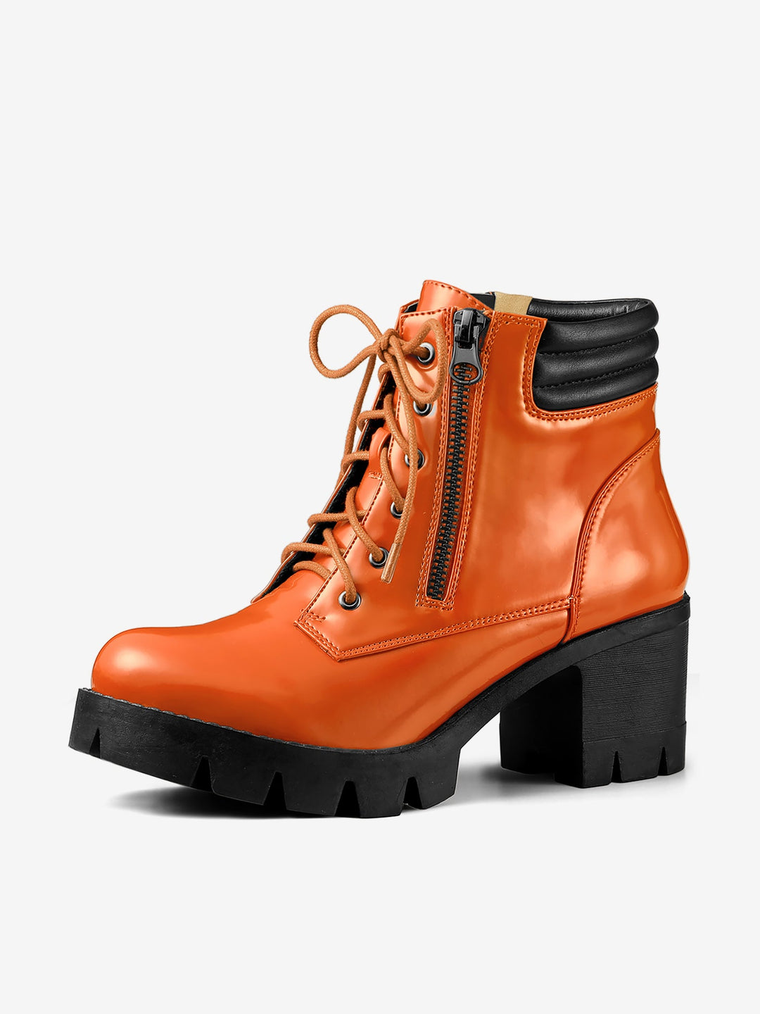 Women's Lace Up Combat Chunky Ankle Boots | Platform