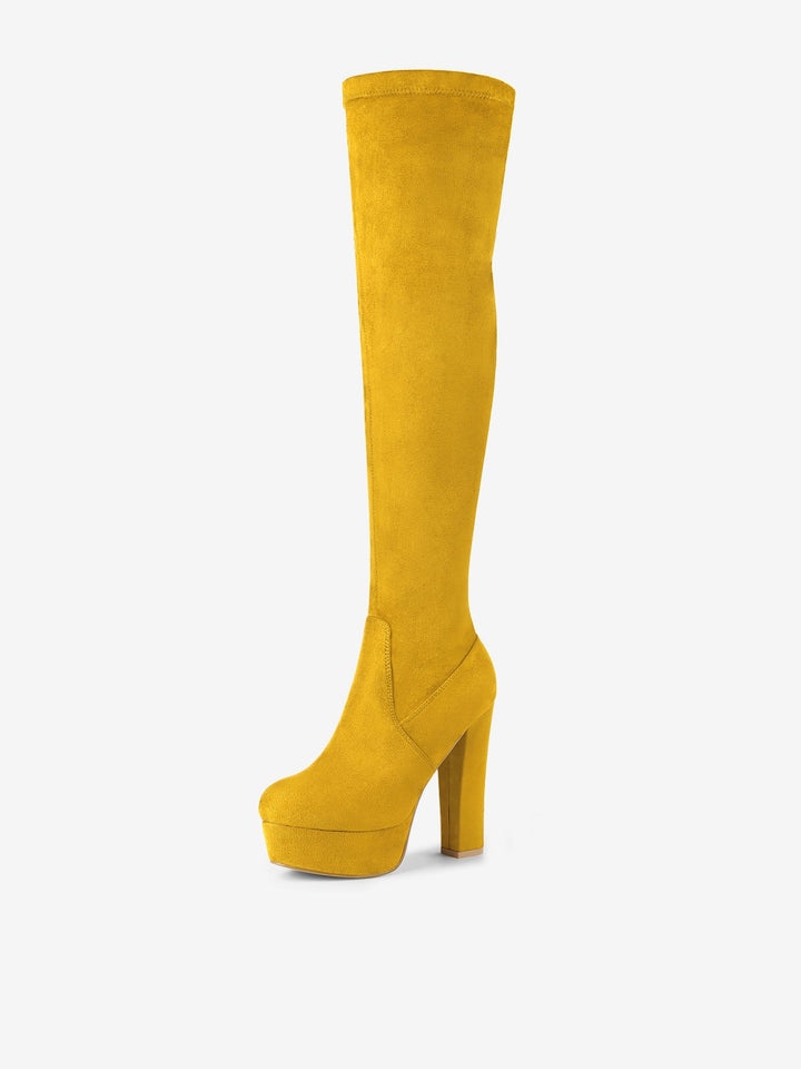 Women's Platform Over The Knee Boots | Heel