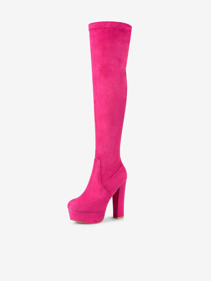 Women's Platform Over The Knee Boots | Heel