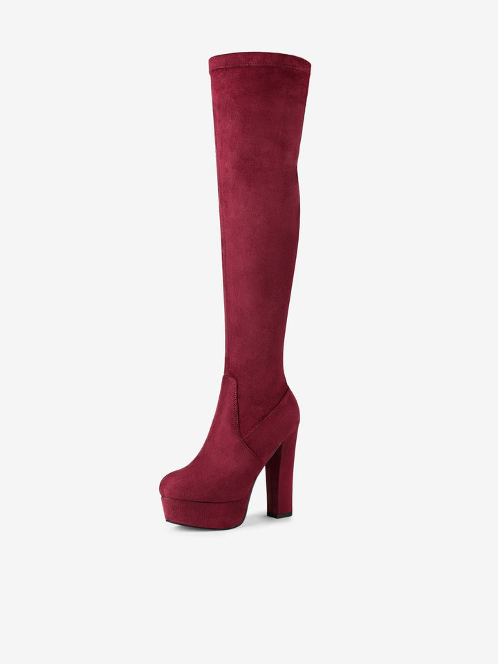 Women's Platform Over The Knee Boots | Heel
