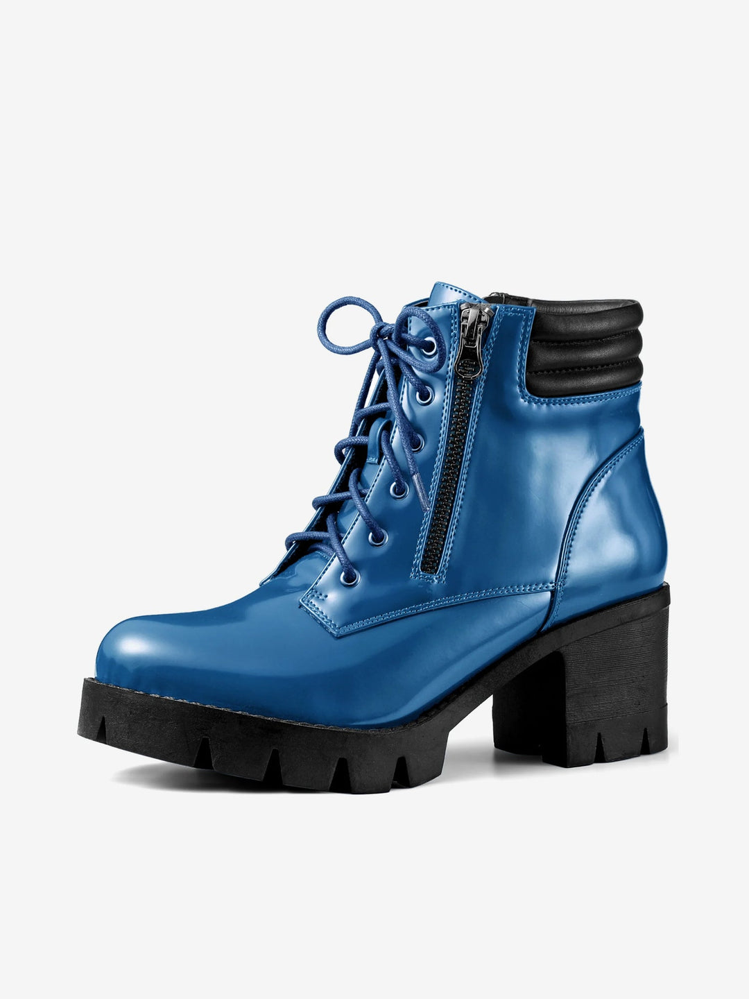 Women's Lace Up Combat Chunky Ankle Boots | Platform