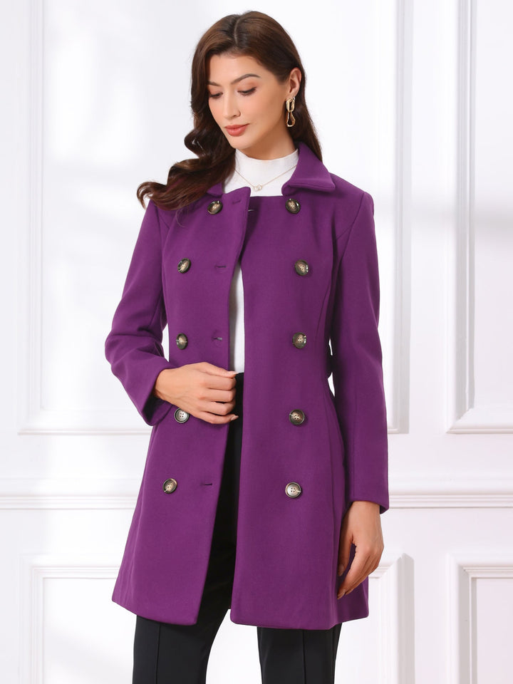 Women's Double Breasted Long Trench Coat | Winter