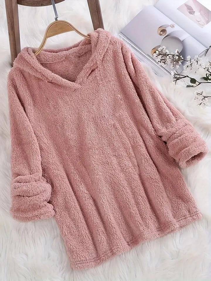 Women's Winter Knit Hoodie | Long Sleeve