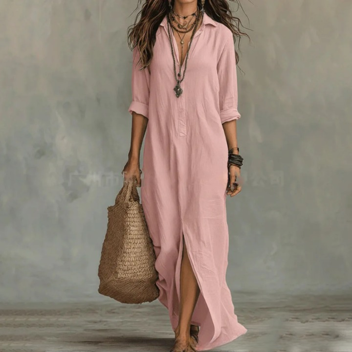 Women's Summer Long Shirt Dress | Maxi