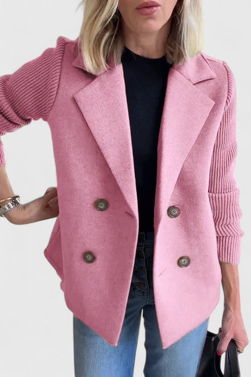 Women's Long Sleeve Double Breasted Tailored Blazer | Winter