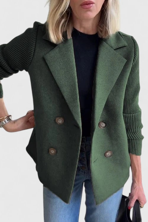 Women's Long Sleeve Double Breasted Tailored Blazer | Winter