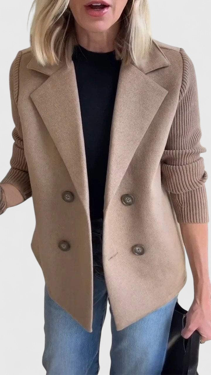 Women's Long Sleeve Double Breasted Tailored Blazer | Winter