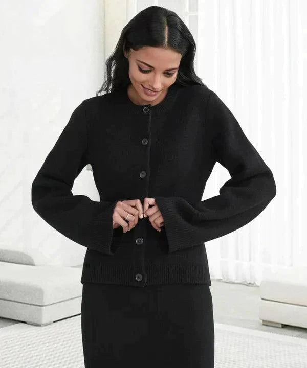 Women's Chic Knitted Cardigan | Button Front