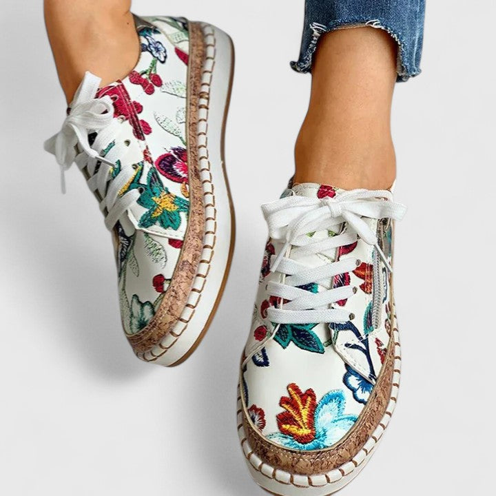 Women's Casual Round Toe Lace Up Shoes | Flat