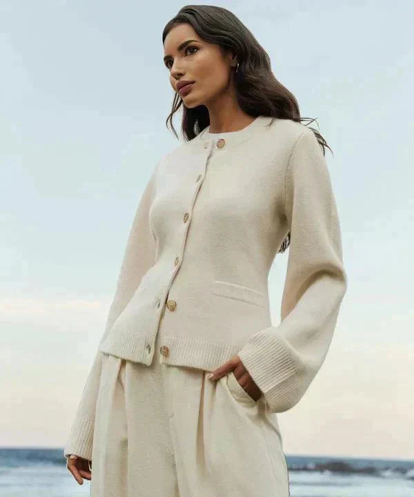 Women's Chic Knitted Cardigan | Button Front