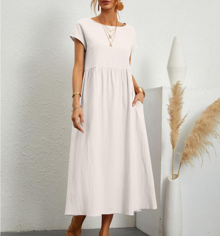 Women’s Boho Short Sleeve Dress | Midi