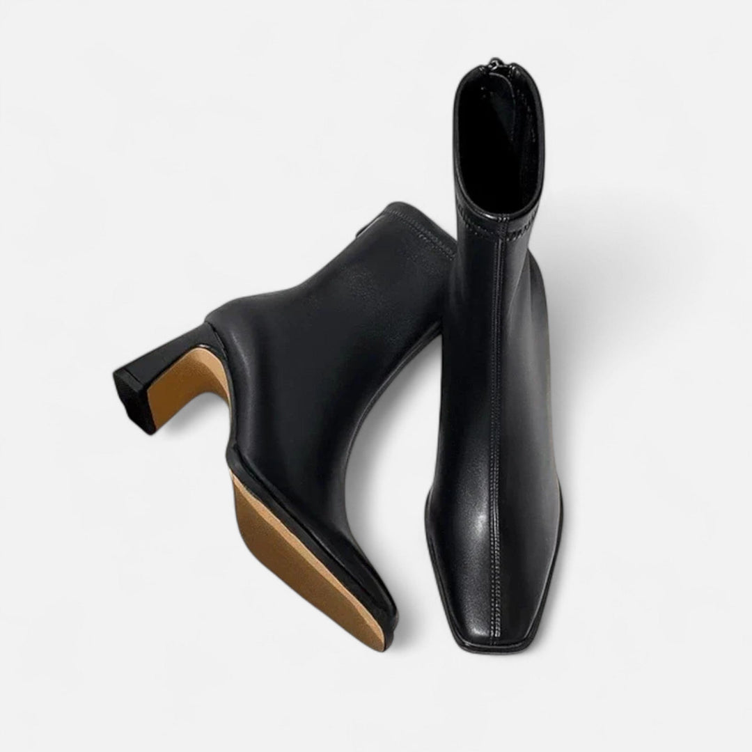 Women’s Winter Square Toe Ankle Boots | Heeled