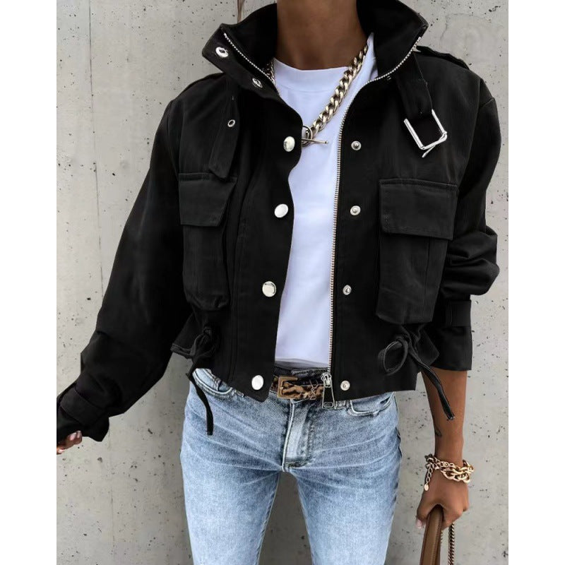 Women's Abstract Print Jacket | Elegant