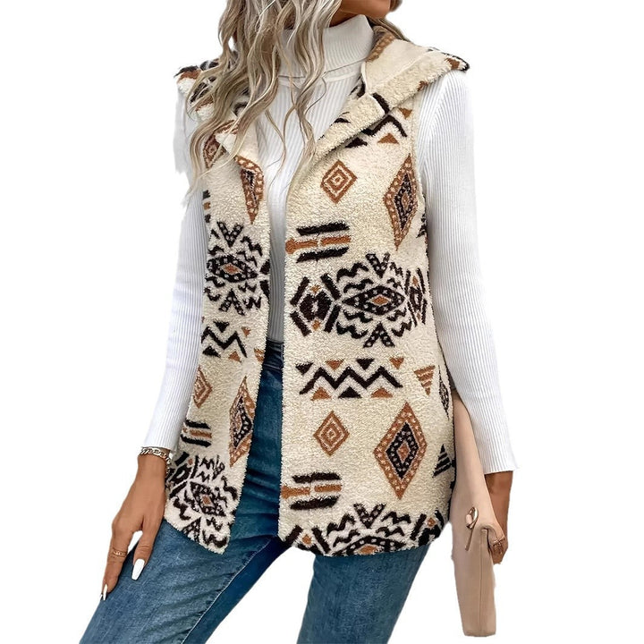 Women's Geometric Patterned Vest | Casual