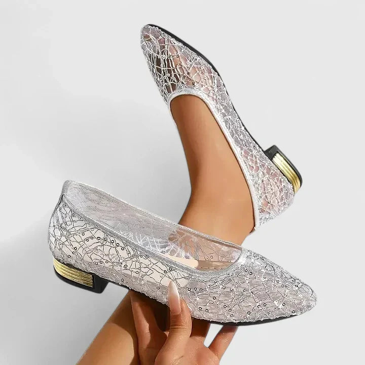 Women's Elegant Point Toe Slip On Shoes | Low Heel