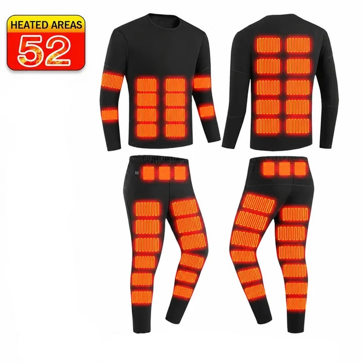 Unisex Electric Snowboarding Thermal Ski Underwear Set | Winter
