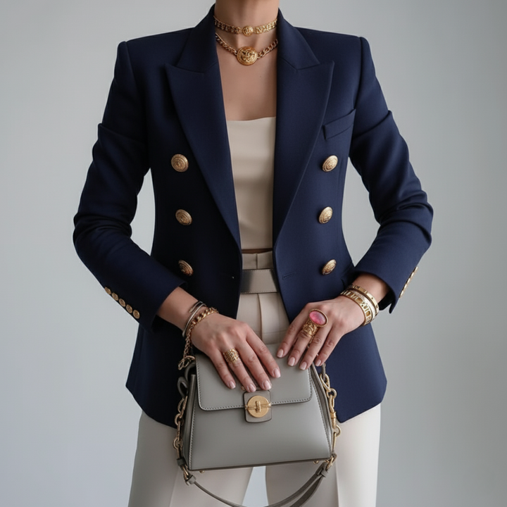 Women's Double-Breasted Formal Blazer | Tailored