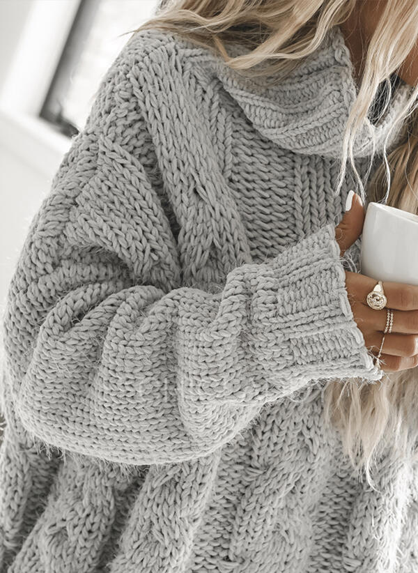 Women's Cable-Knit Turtleneck Jumper | Winter