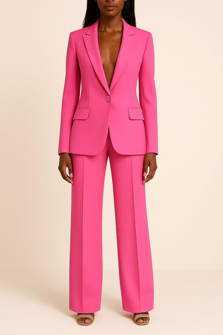 Women's Blazer And Pants Suit Set | Elegant