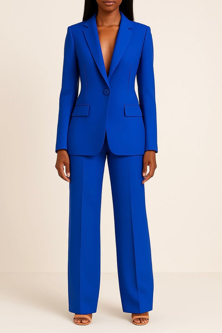Women's Blazer And Pants Suit Set | Elegant