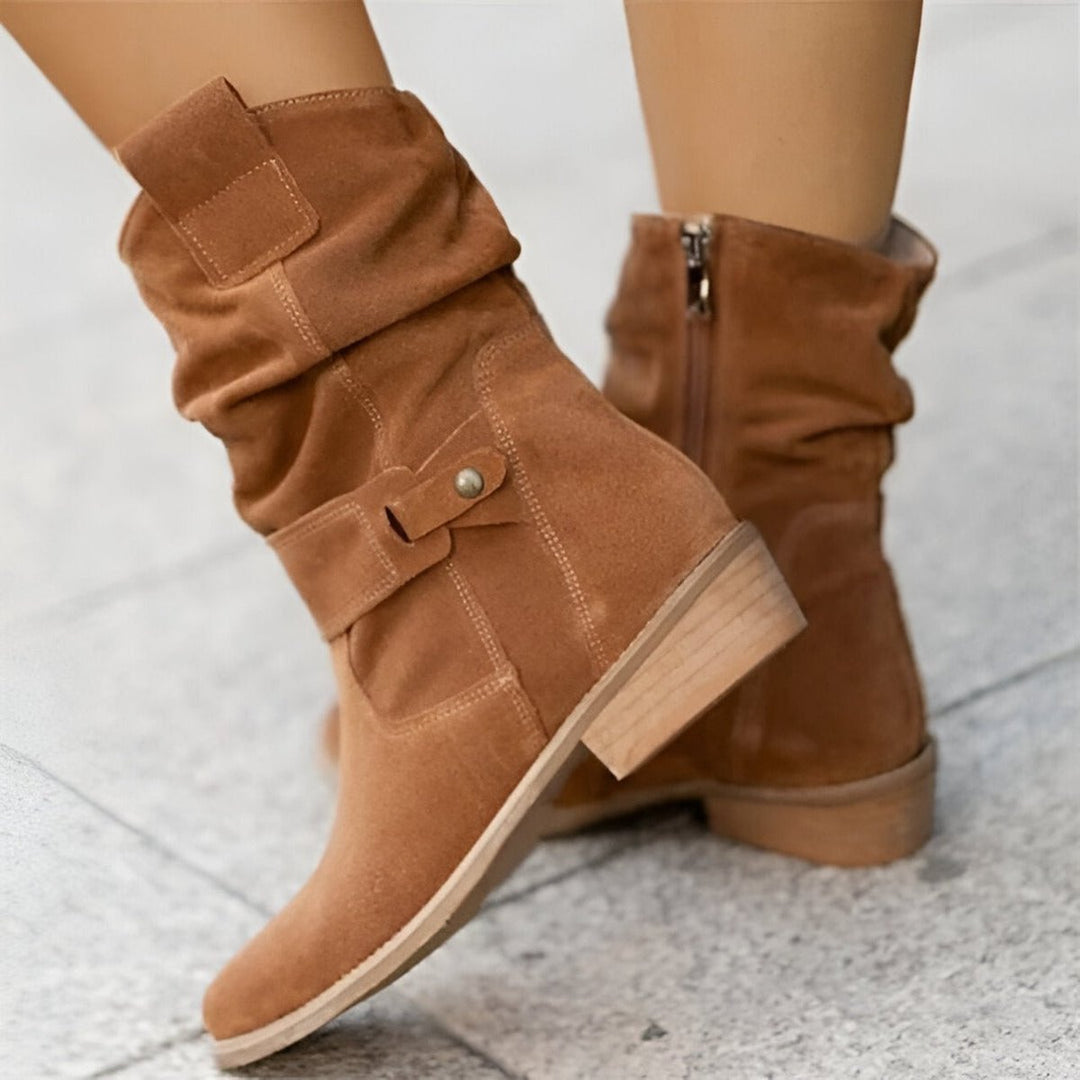 Women's Block Heel Boots | Slip On