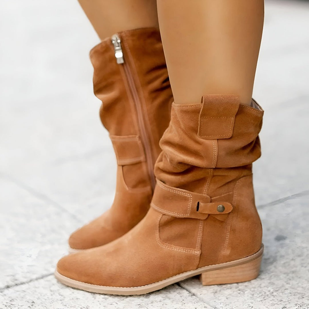 Women's Block Heel Boots | Slip On