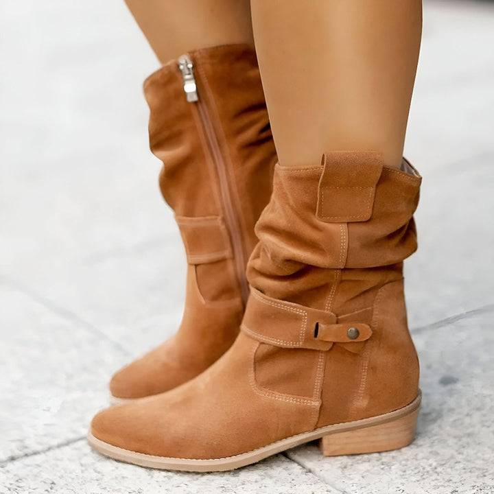Women's Block Heel Boots | Slip On