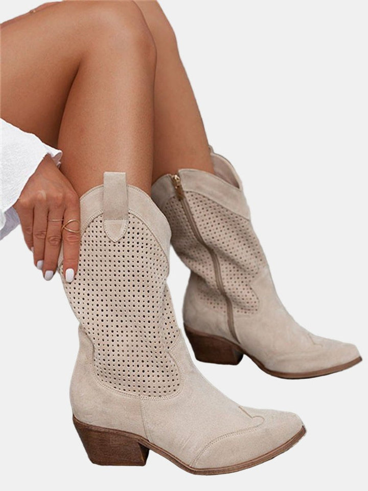 Women's Block Heel Boots | Cowboy
