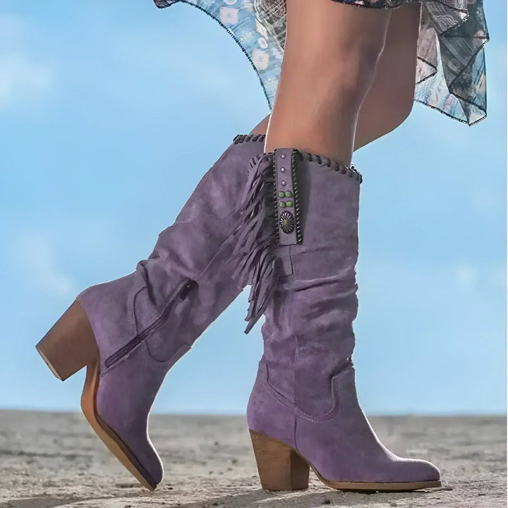 Women's Fringe High Boots | Cowboy