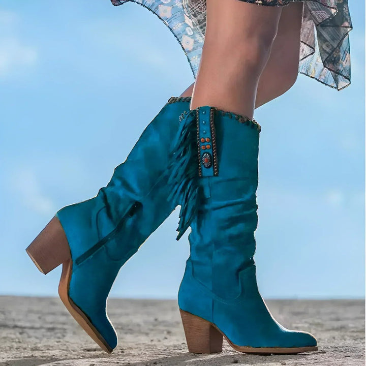 Women's Fringe High Boots | Cowboy