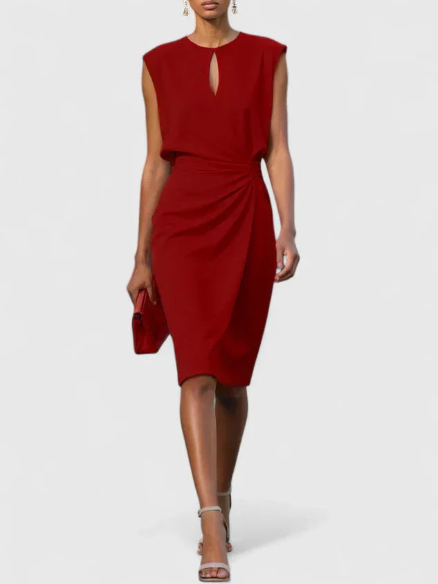 Women's Elegant Formal Sleeveless Dress | Midi