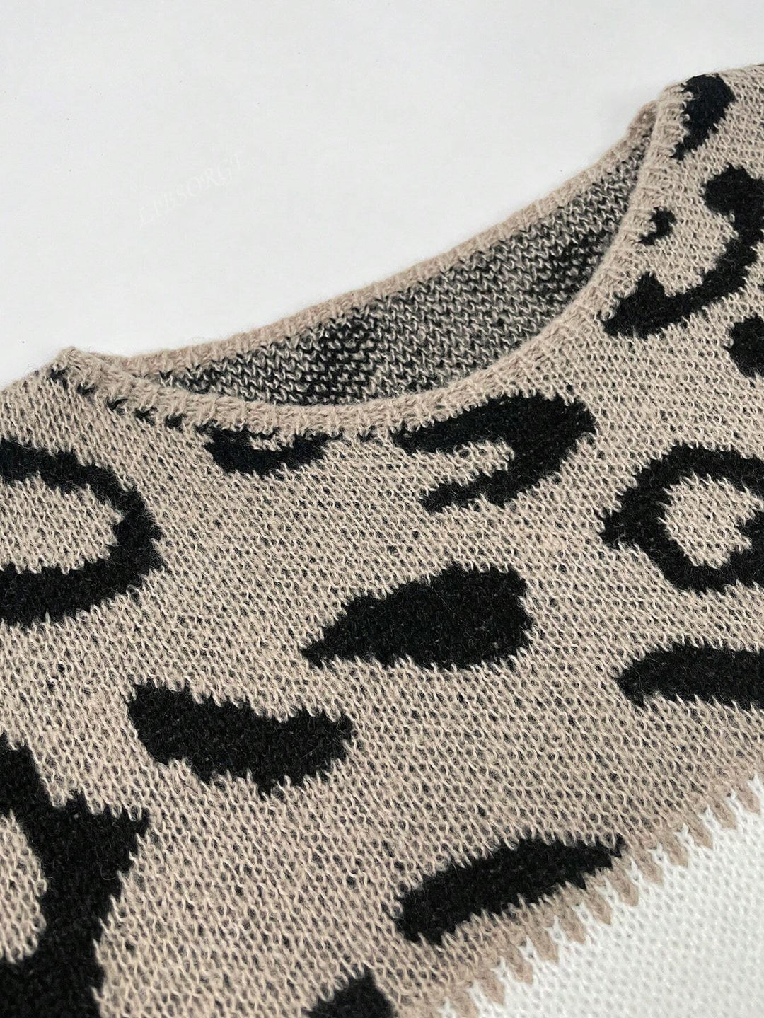 Women's Leopard Print Colour Block Jumper | Casual