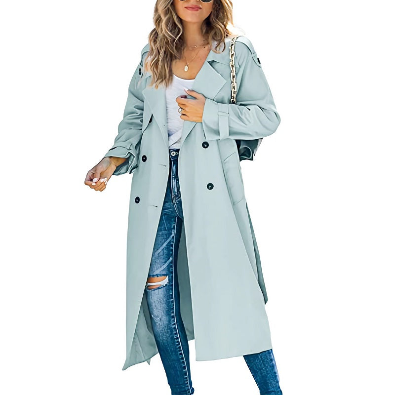 Women's Winter Long Coat | Notch Lapel