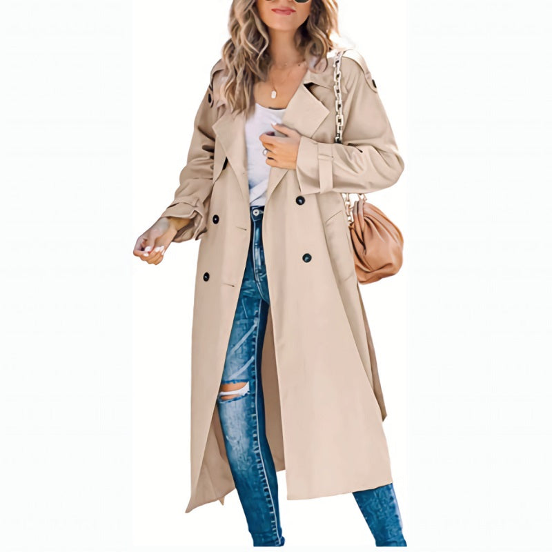 Women's Winter Long Coat | Notch Lapel