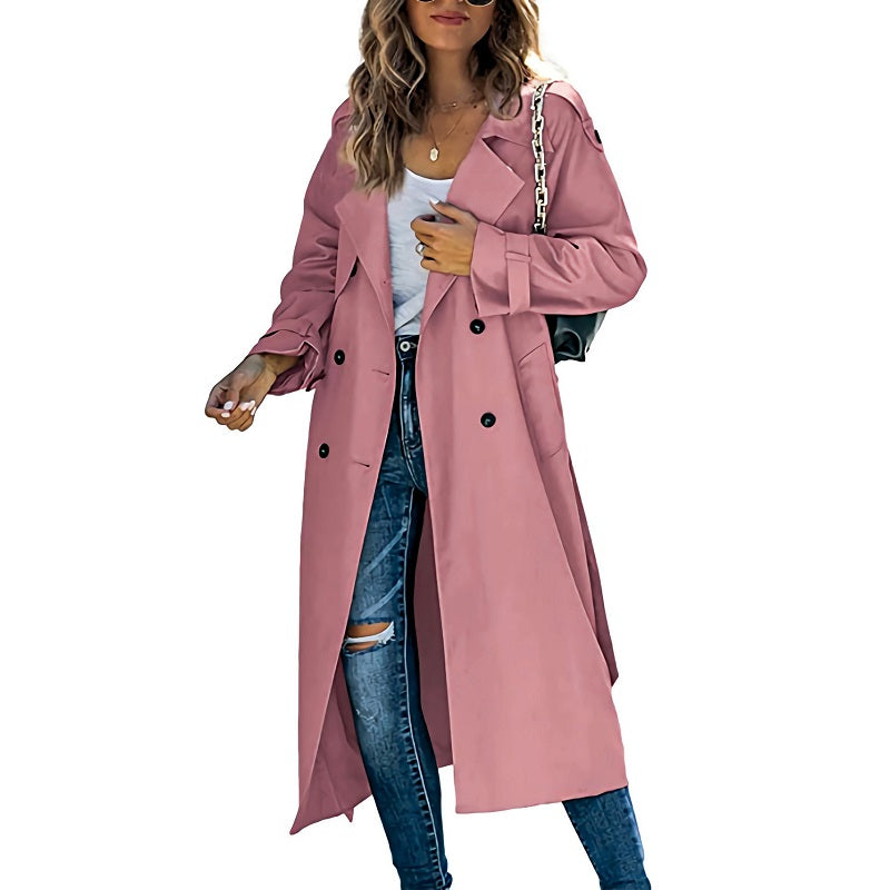 Women's Winter Long Coat | Notch Lapel