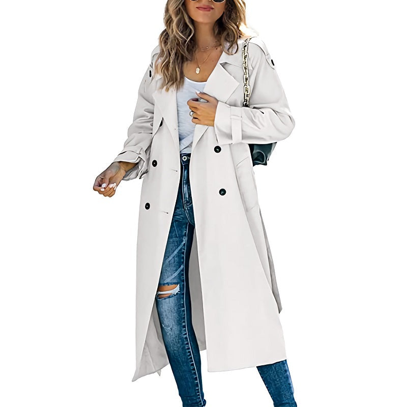Women's Winter Long Coat | Notch Lapel