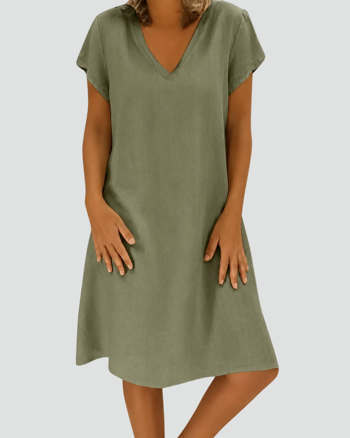 Women's Summer Loose Fit Dress | Midi