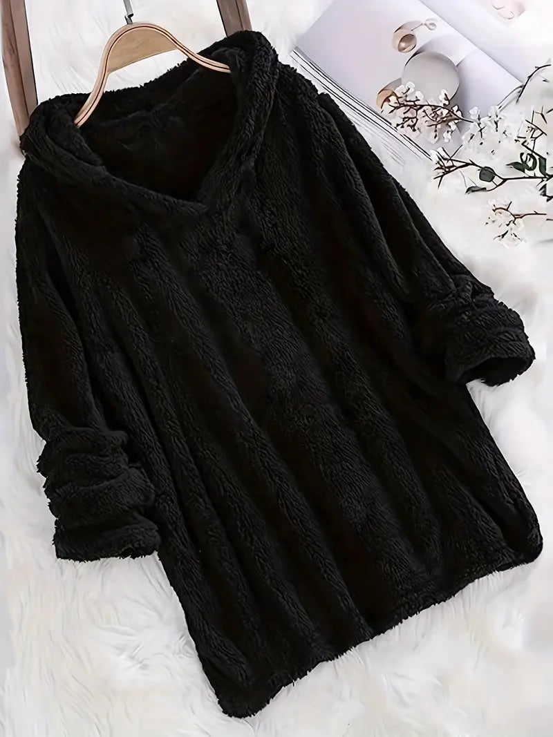 Women's Winter Knit Hoodie | Long Sleeve