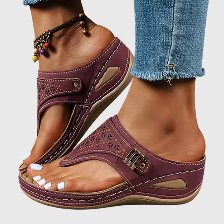 Women's Bohemian Casual Thong Comfort Sandals | Slip On