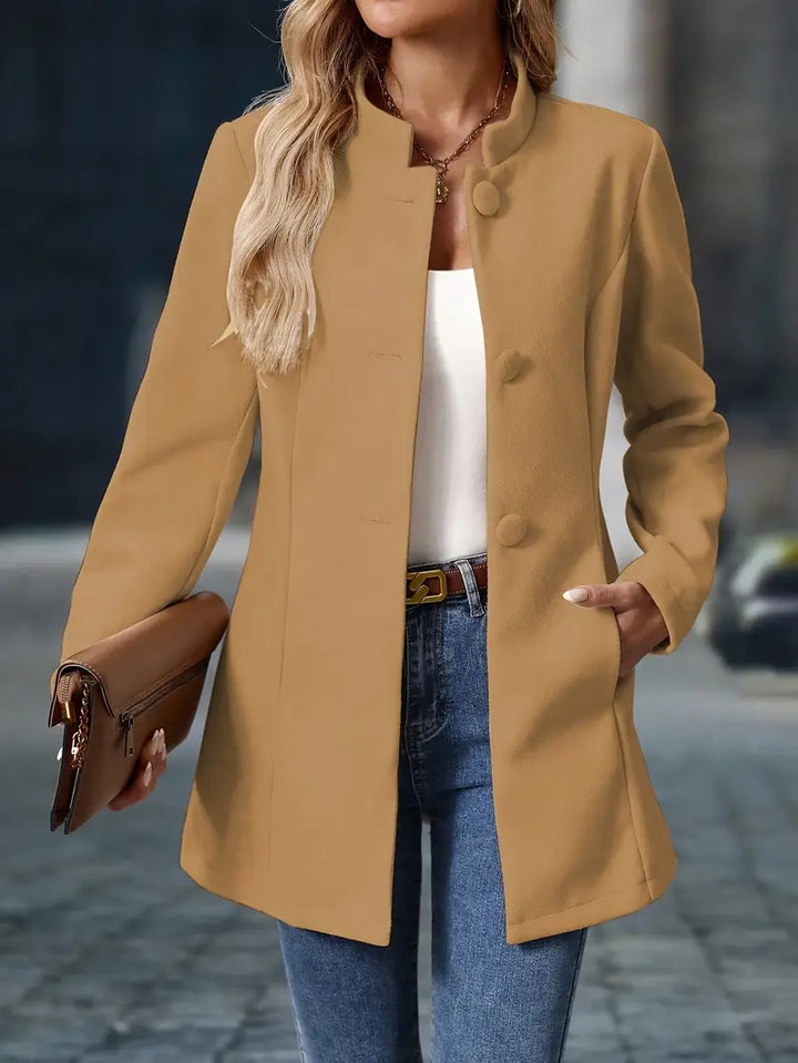 Women's Elegant Winter Coat | Buttons