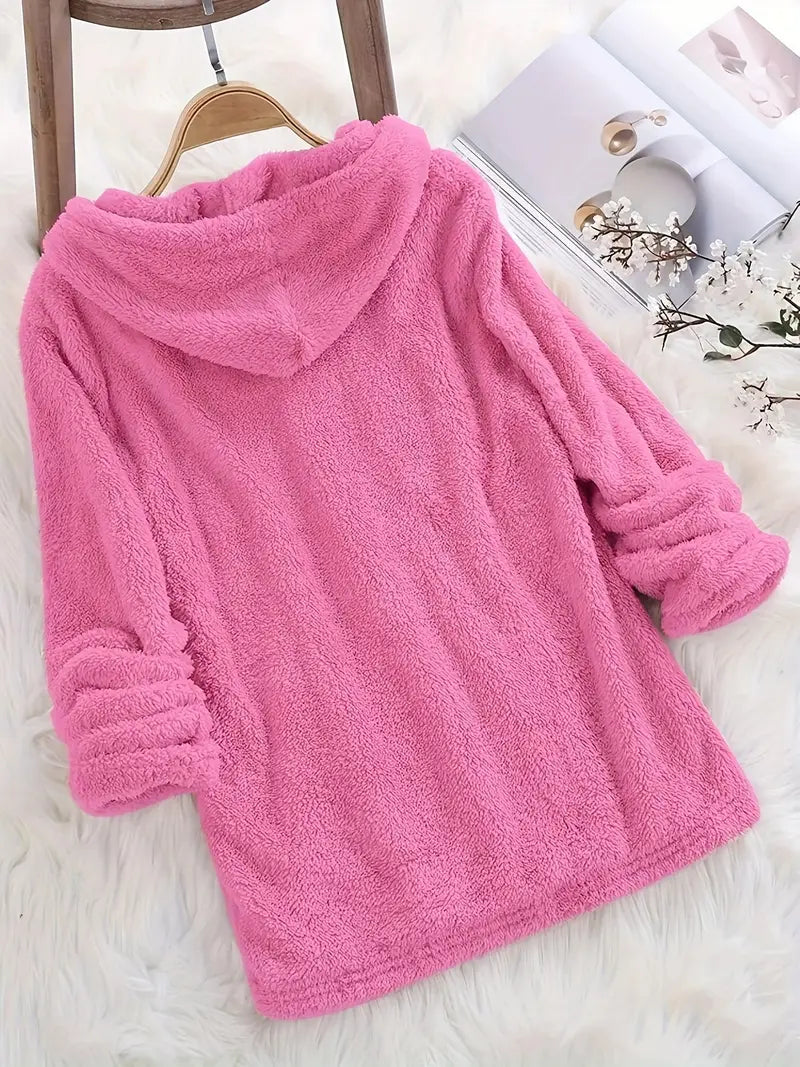 Women's Winter Knit Hoodie | Long Sleeve